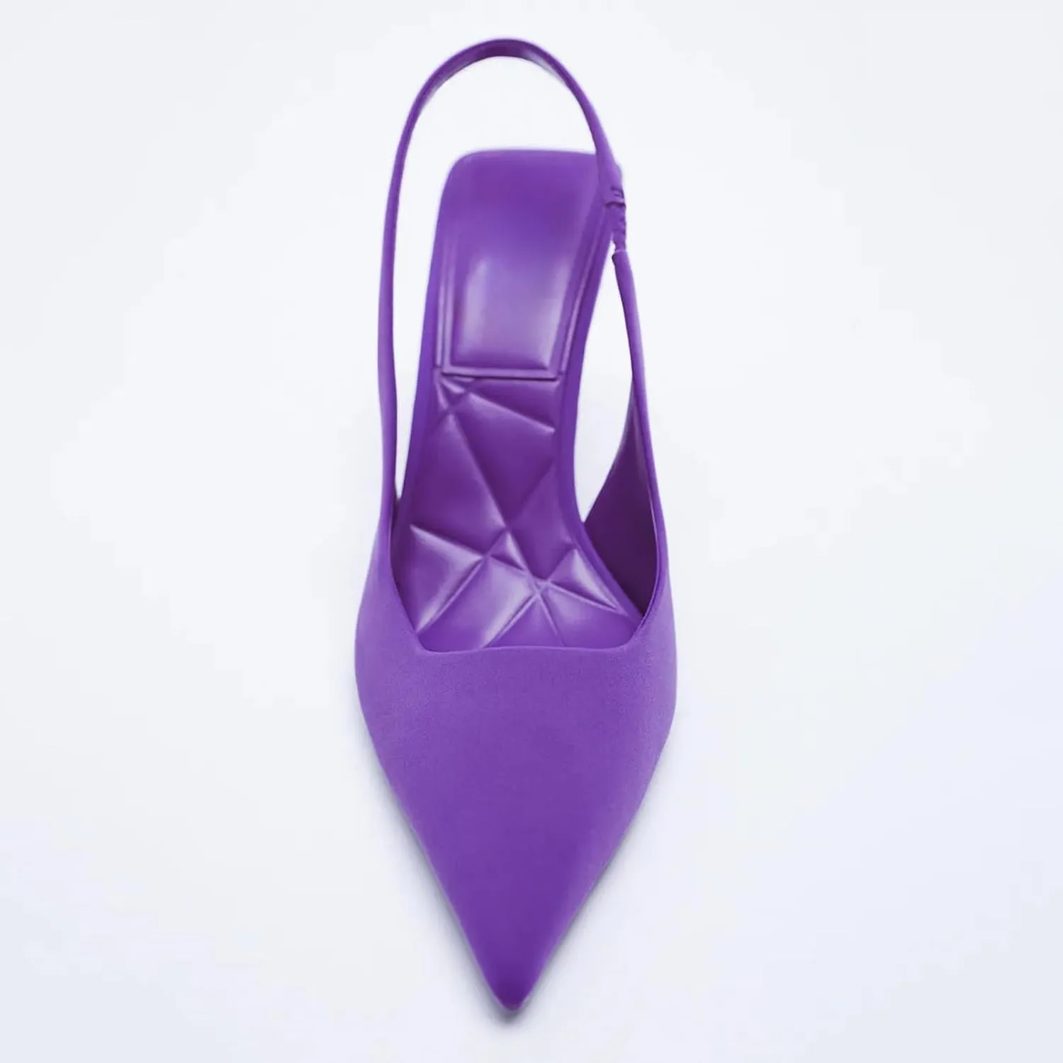 YIBLBOX Women Pointy Toe High Heel Slingback Slip on Mid Heels Sandals Dress Shoes Evening Prom Pumps