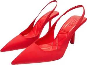 YIBLBOX Women Pointy Toe High Heel Slingback Slip on Mid Heels Sandals Dress Shoes Evening Prom Pumps