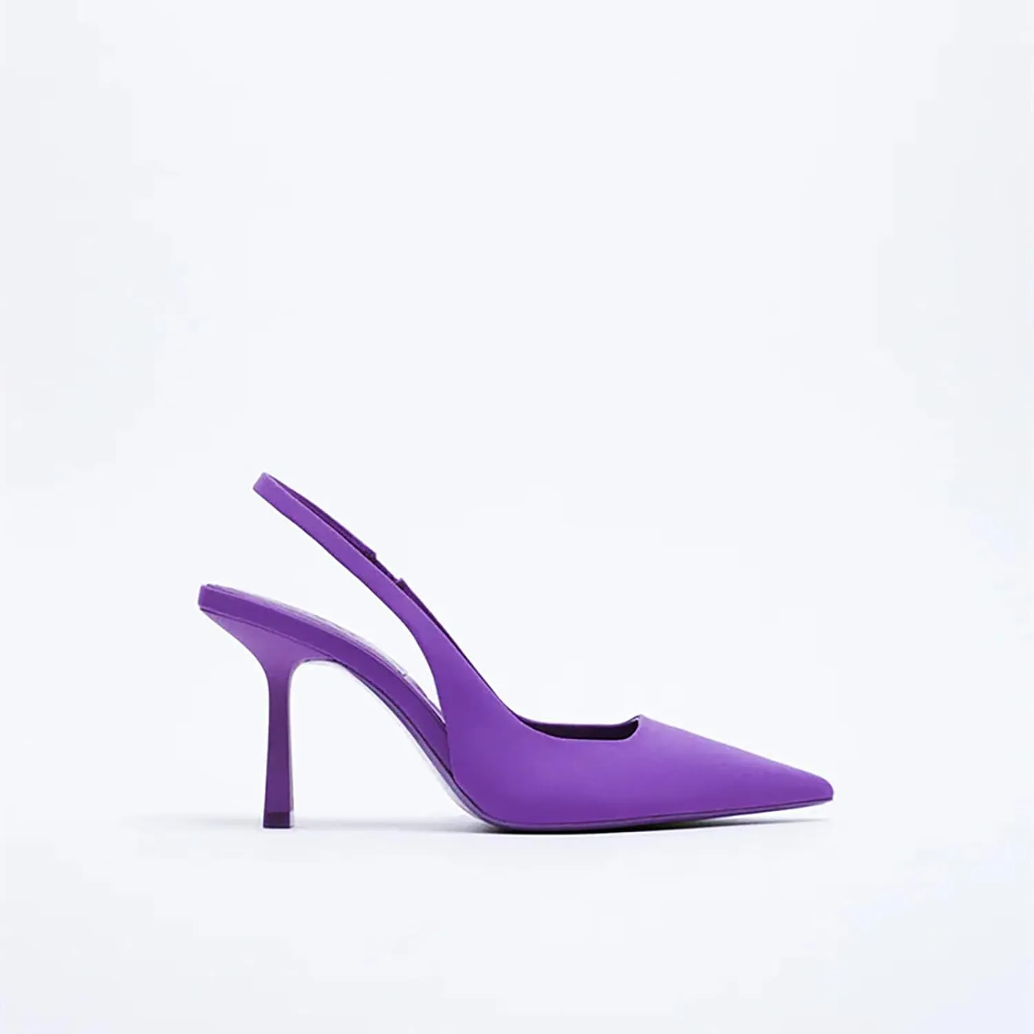 YIBLBOX Women Pointy Toe High Heel Slingback Slip on Mid Heels Sandals Dress Shoes Evening Prom Pumps