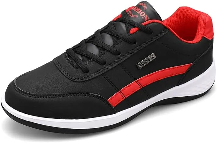 ZDLJYL Men's Orthopedic Lace-Up Sneakers Men's Fashion Sneakers Simple Casual Shoes for Men Anti-Slip Low Top Walking Shoes Tennis Comfortable
