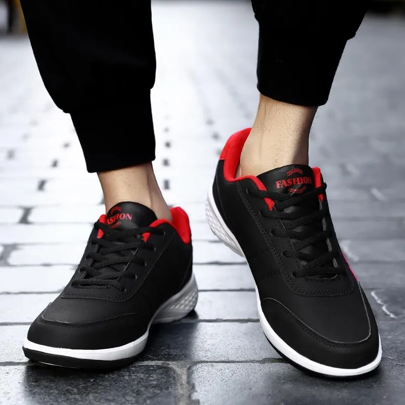 ZDLJYL Men's Orthopedic Lace-Up Sneakers Men's Fashion Sneakers Simple Casual Shoes for Men Anti-Slip Low Top Walking Shoes Tennis Comfortable