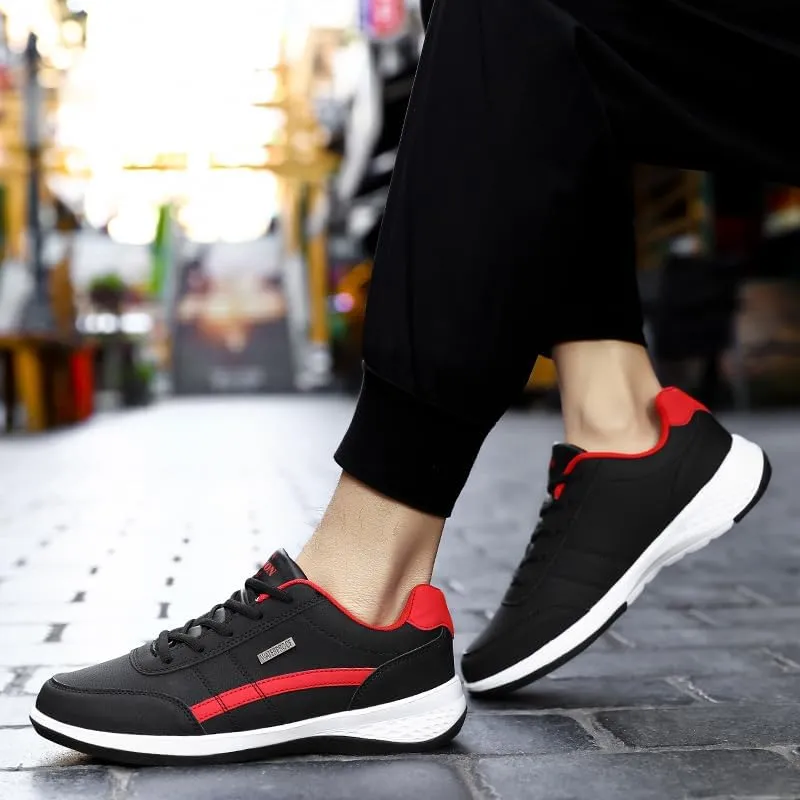 ZDLJYL Men's Orthopedic Lace-Up Sneakers Men's Fashion Sneakers Simple Casual Shoes for Men Anti-Slip Low Top Walking Shoes Tennis Comfortable