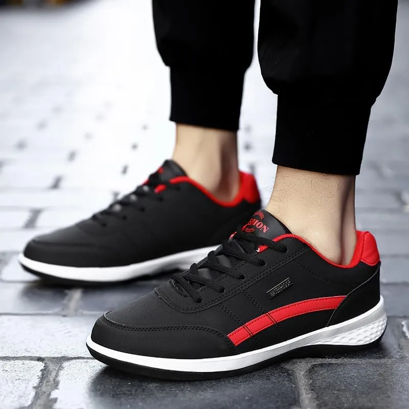 ZDLJYL Men's Orthopedic Lace-Up Sneakers Men's Fashion Sneakers Simple Casual Shoes for Men Anti-Slip Low Top Walking Shoes Tennis Comfortable