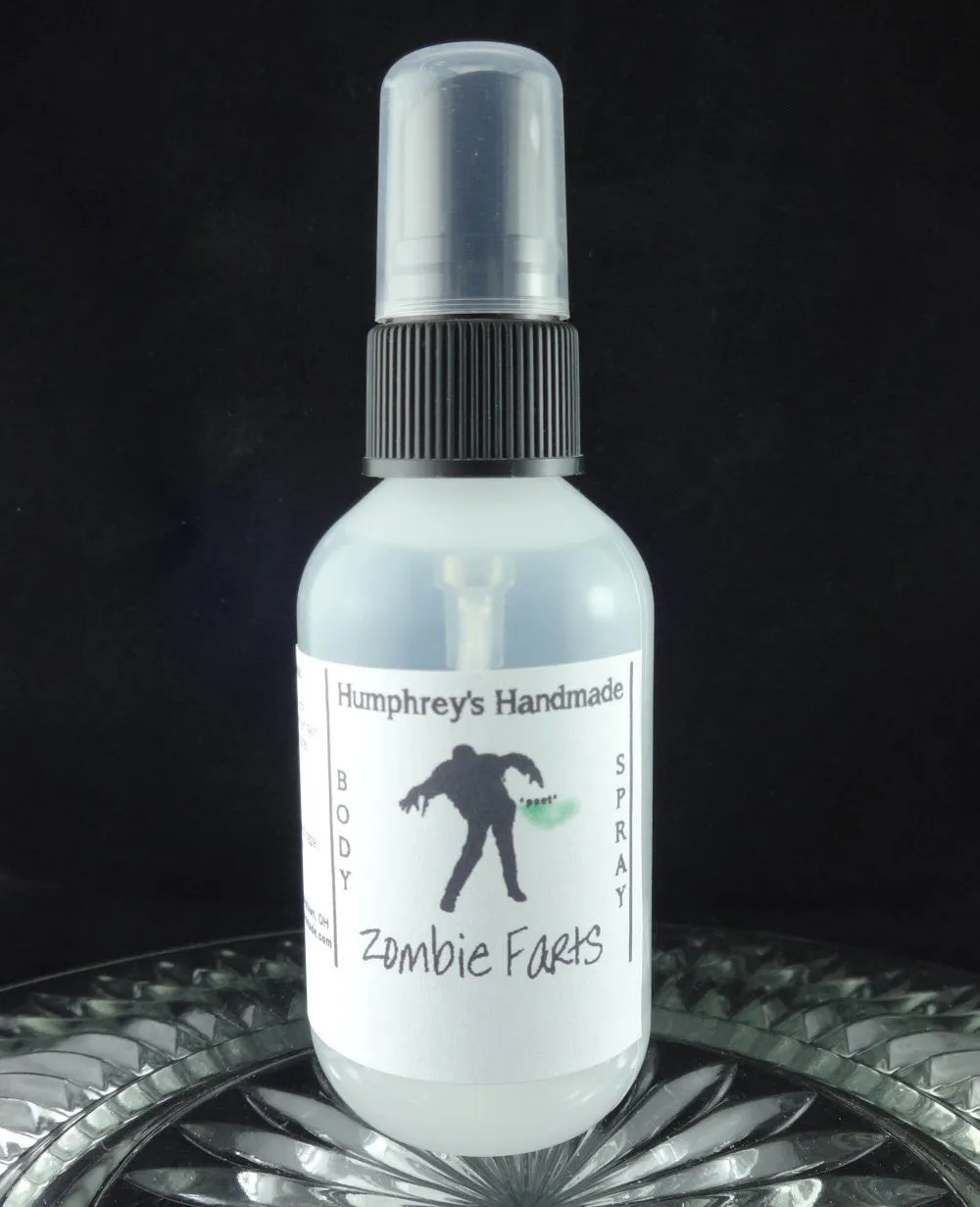 ZOMBIE FARTS Body Spray | 2 oz 4 oz | Warm Vanilla Sugar Scent | Horror